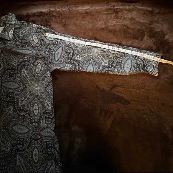 J. Jill Multi-color, Semi-sheer Paisley Blouse - Picture 6 of 7